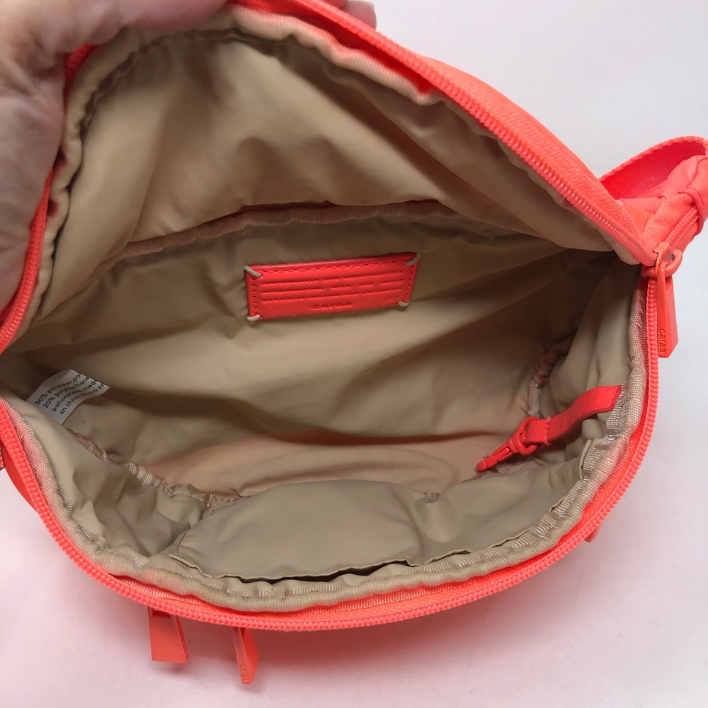 Caraa Free People Studio Bag Fanny Pack Neon Coral Orange Athletic Crossbody - Picture 6 of 16